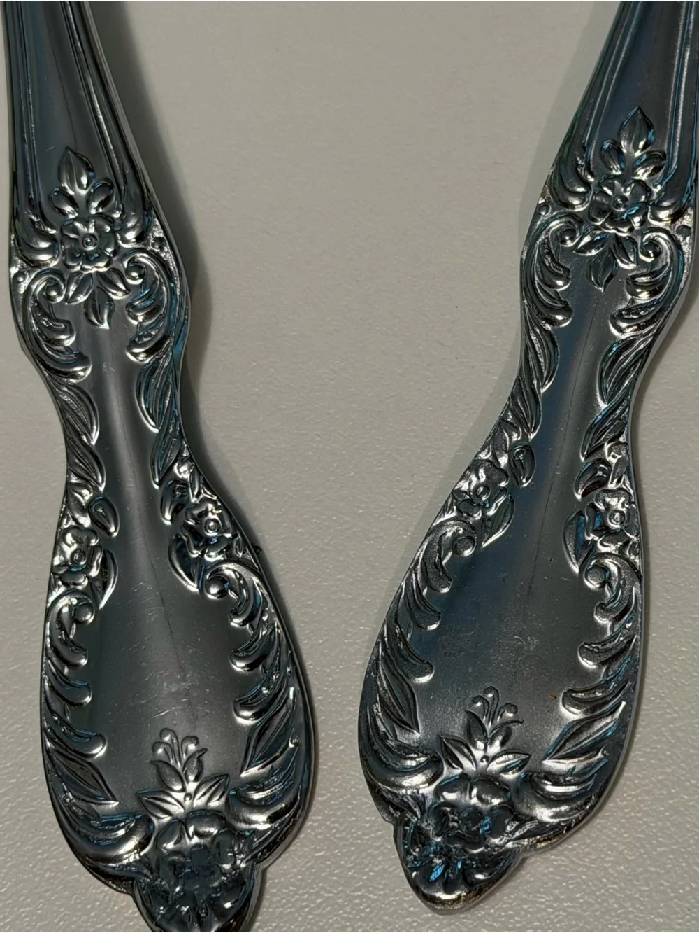 Vtg Wm. Rogers & Son 2-Pc Hostess Serving Set Lg Fork & Spoon